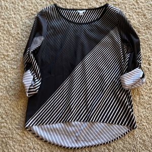 Black and white Calvin Klein blouse